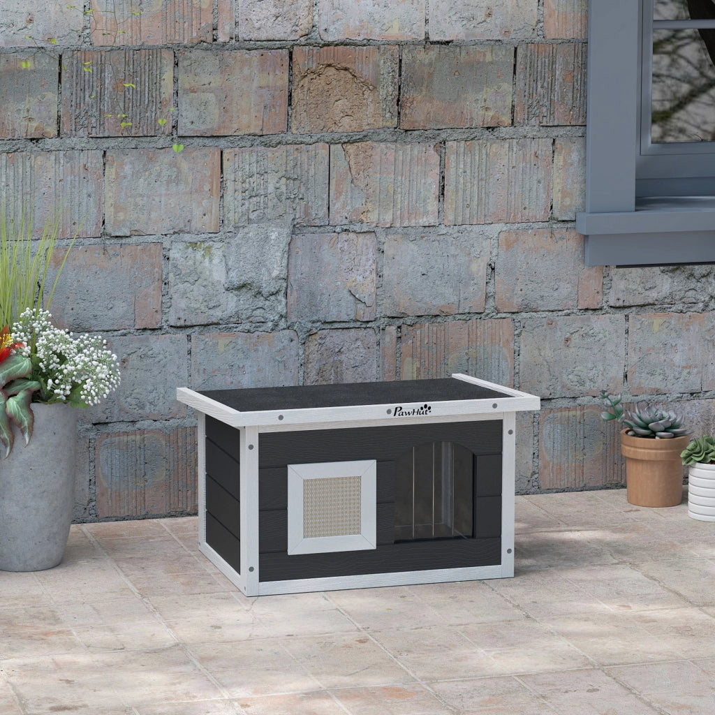 Casetta per Gatti ¨C Minimal ¨C Grigio Legno 61x45x36.5cm