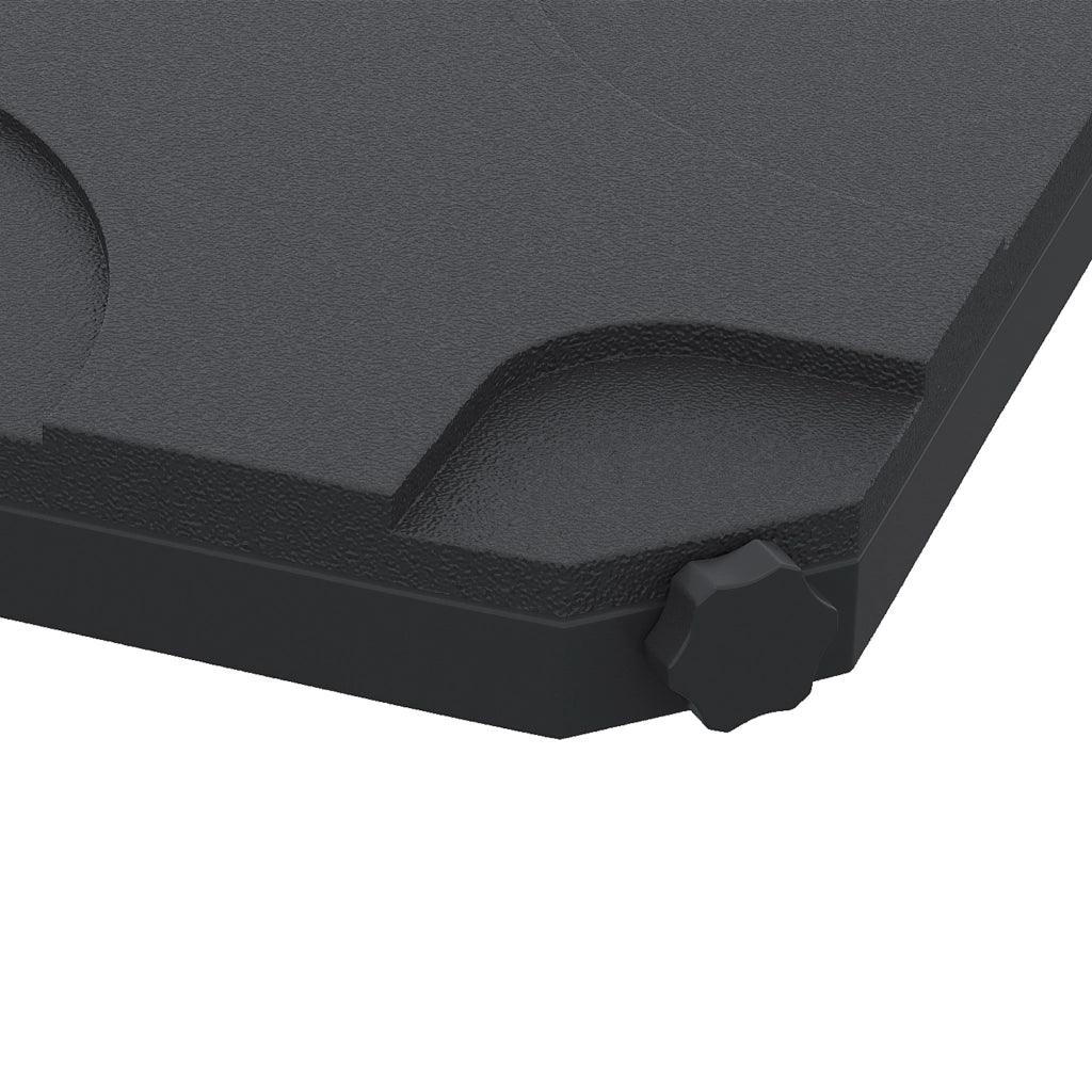 Set 4 Pezzi Base per Ombrellone da Giardino in Plastica ¨C Minimal ¨C 50x50x7.5 cm