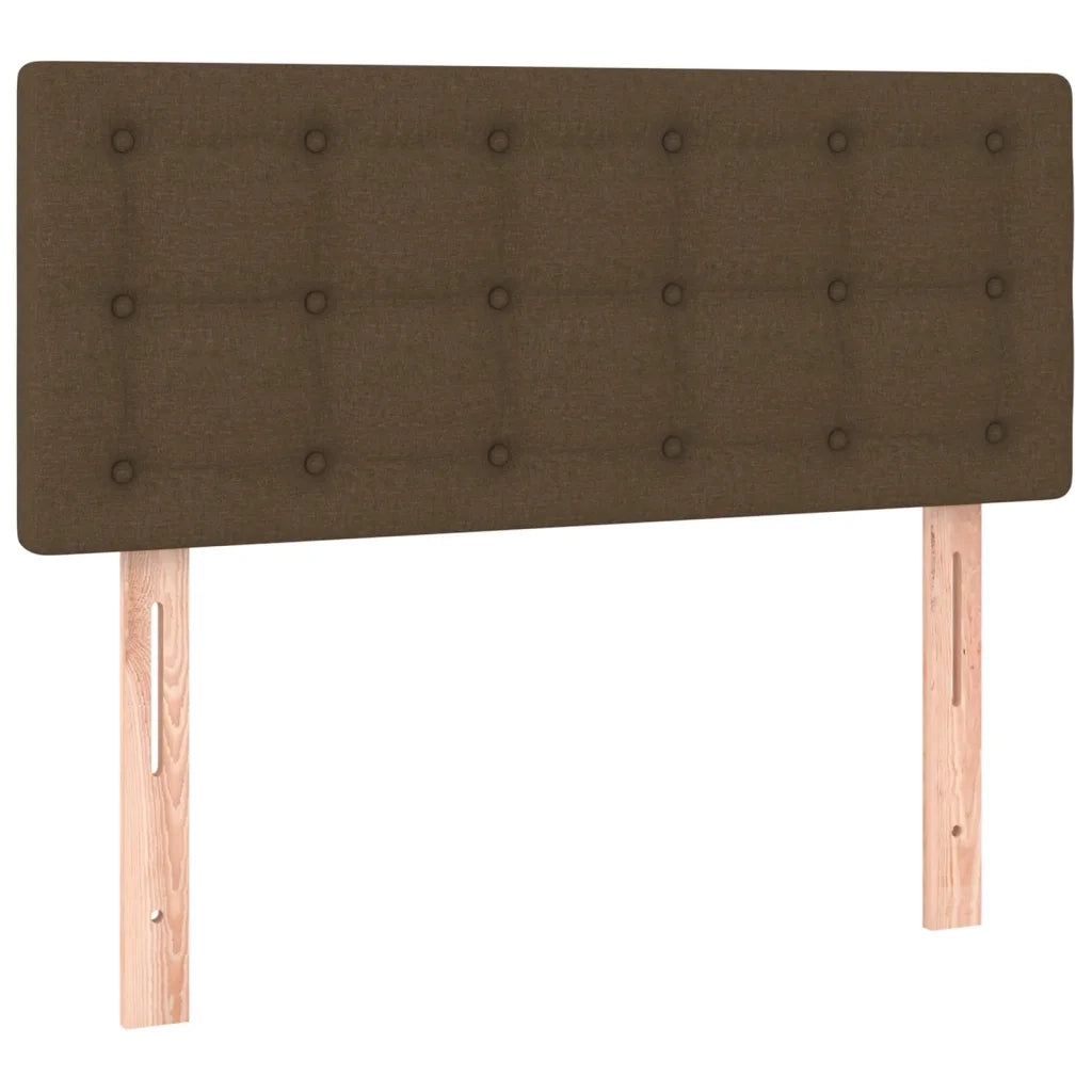 Giroletto a Molle con Materasso Marrone Scuro 90x200 cm Tessuto 3140908