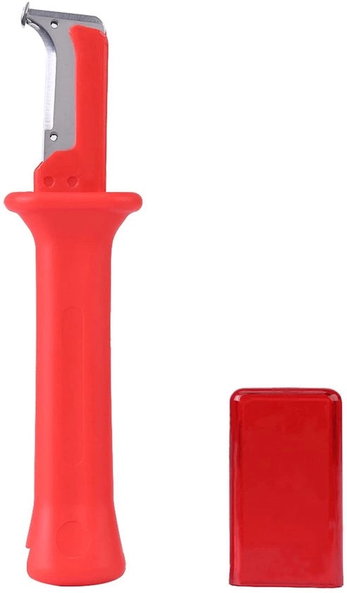 Cavo isolante traino a mano ergonomico - sicuro e facile da usare - rosso - in acciaio inossidabile - adatto per elettricisti -...