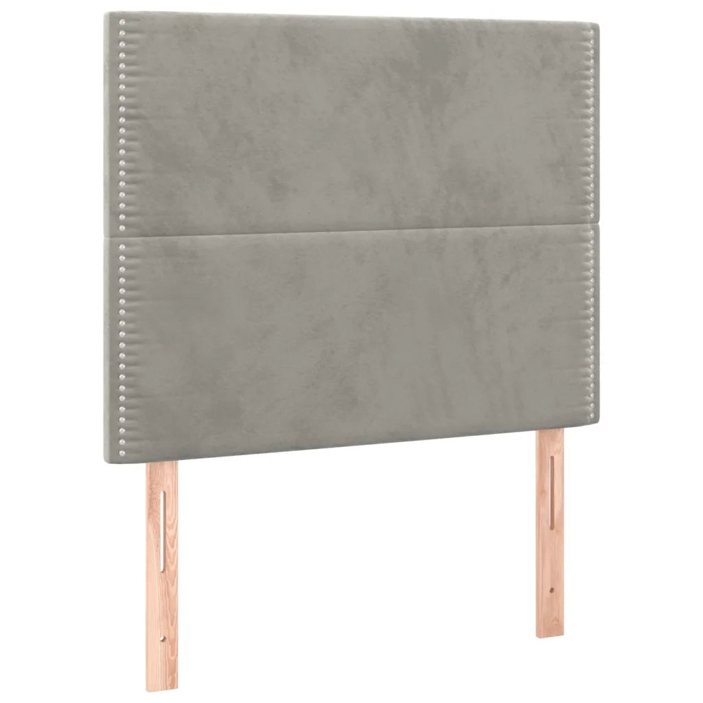 Giroletto senza Materasso Grigio Chiaro 120x200 cm Velluto 3125684