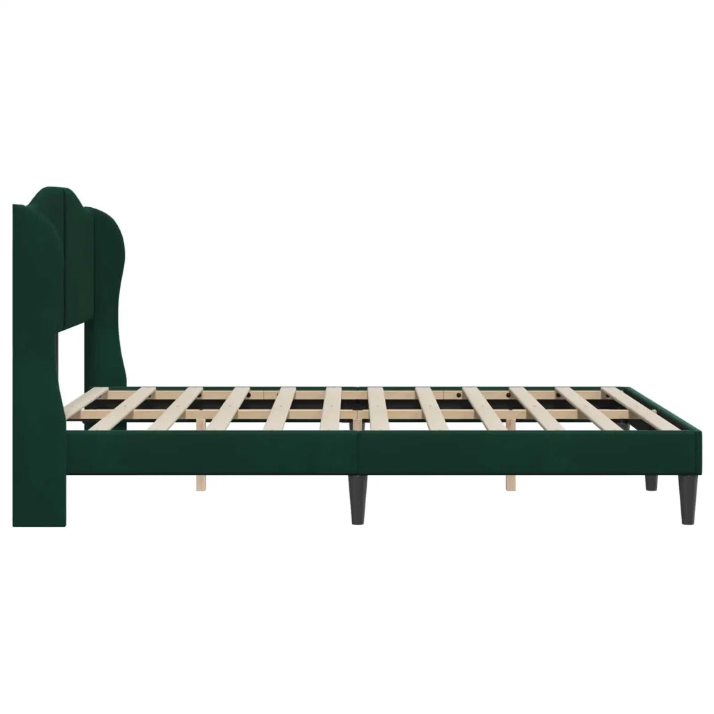 Struttura del letto Verde Scuro 140 x 200 cm Velluto 42027925