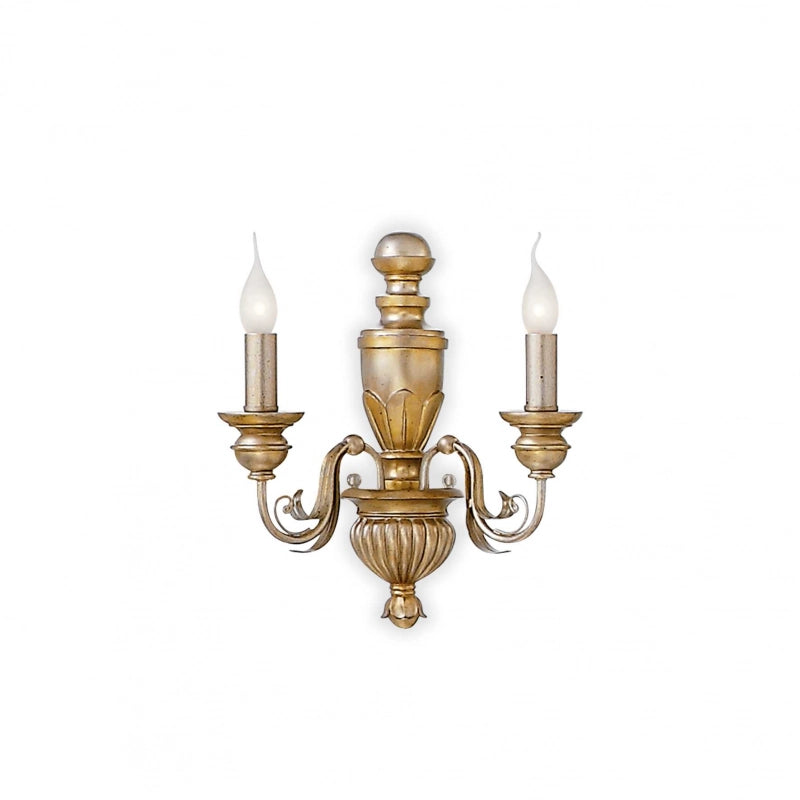 Lampada Da Parete Firenze Ap2 Oro Ideal-Lux