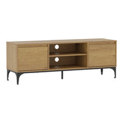 Mobile porta TV mobile porta TV per soggiorno mensola 140 x 40 x 50 cm effetto rovere scuro 03_0010066
