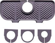 Mat di silicona per organizzare servizi e sapone - grigio