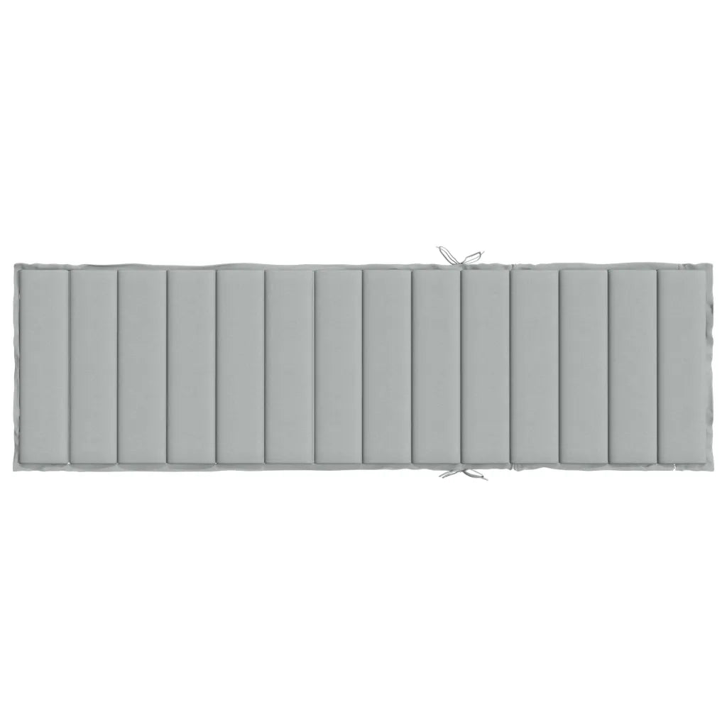 Cuscino per Lettino Prendisole Grigio Chiaro Mélange 200x70x4cm 4002520