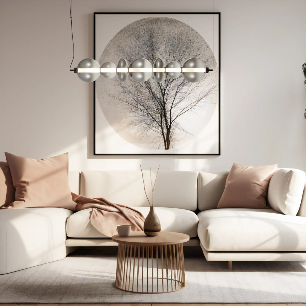 Lampada a sospensione LED Daphne Milagro nera 40W 3000K