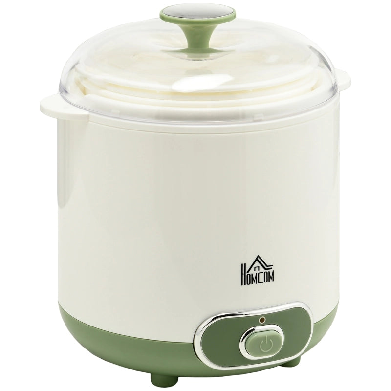 Yogurtiera 1,5 L, 20 W, con colino e coperchio, per yogurt greco, 3-5 persone, 19,5x17,5x21,4 cm, bianca