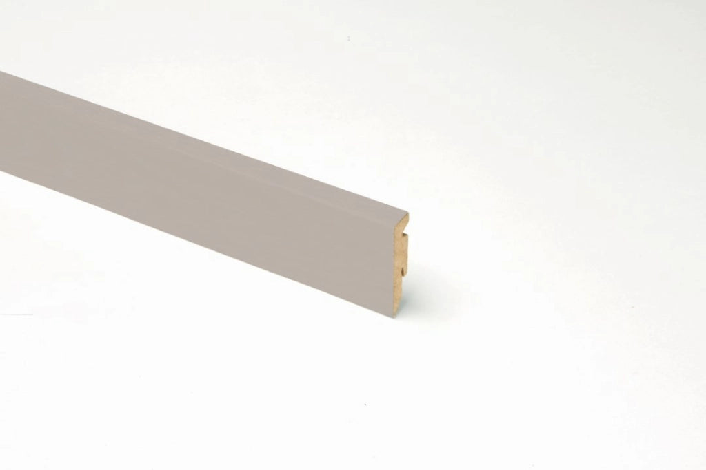 Battiscopa Rettangolare In Mdf H 58 Grigio Tortora 15X2400X58 - Kimono