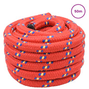 Corda | Fune da Barca 50 m 3 Rosso PP