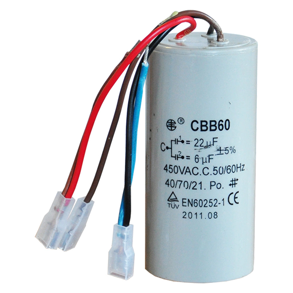 CONDENSATORE per TT 125 - 12,5 mF + 3,5 mF  - TIRATUTTO