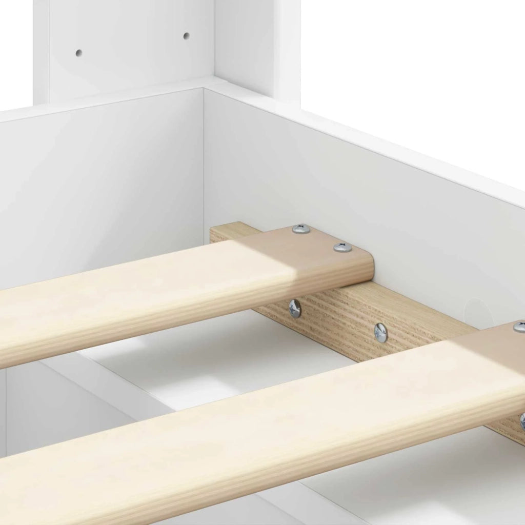 Struttura del letto con stoccaggio e testata 3 pcs 3413821