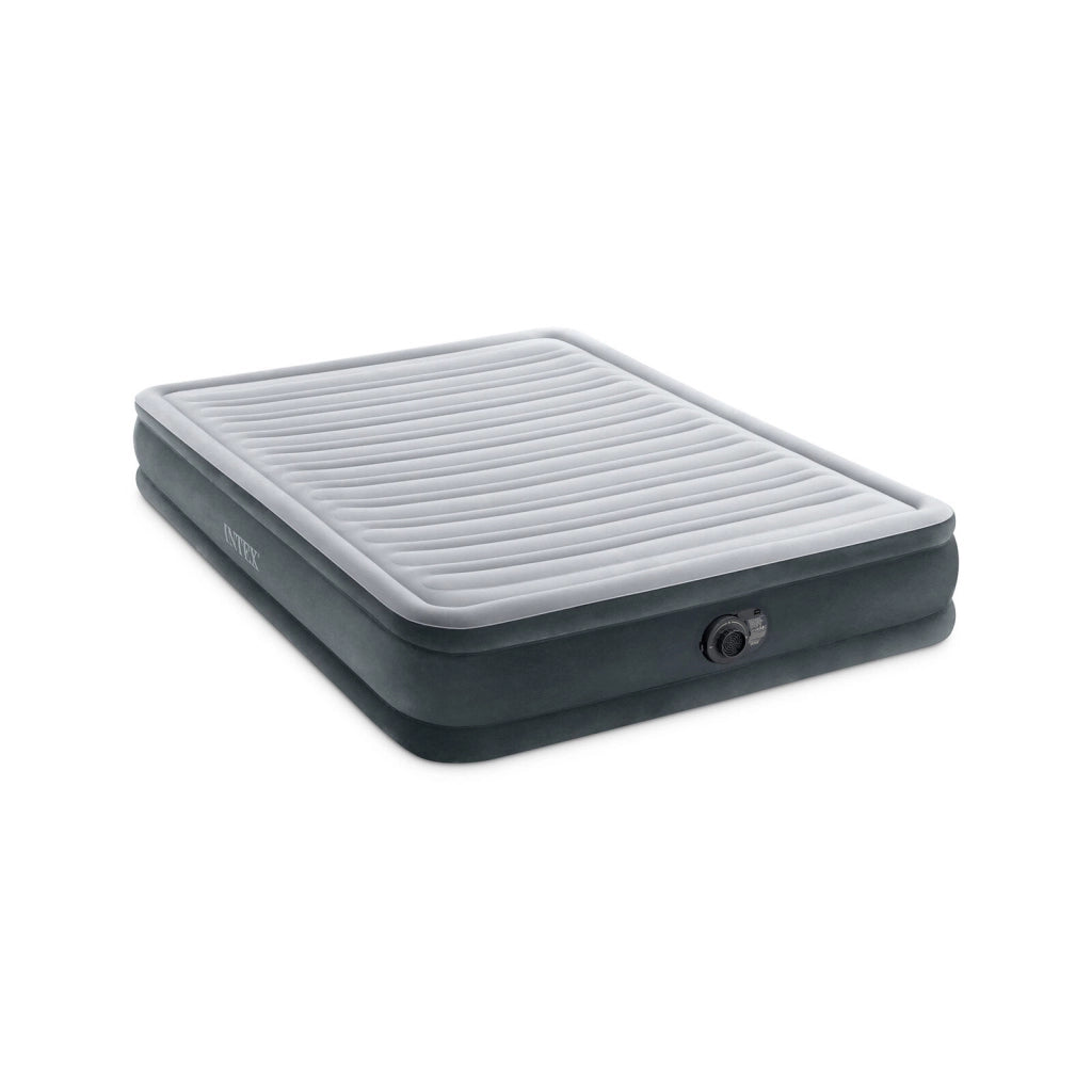 Intex 67770ND Materasso Dura-Beam Comfort Plush Matrimoniale con Pompa Elettrica Incorporata 152x203x33 cm Versione 2023