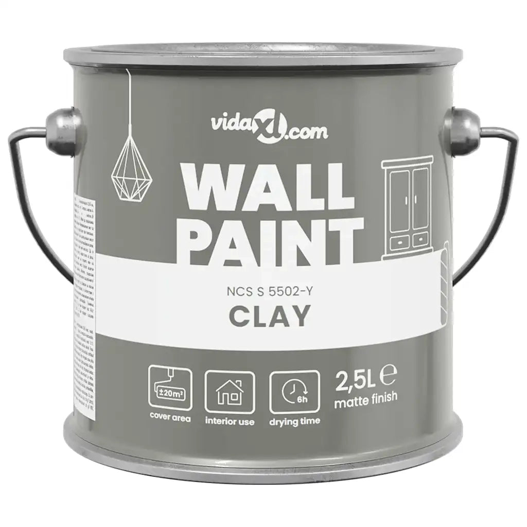 Pittura murale Grigio 2,5 L Stampa da parete CFW2143433