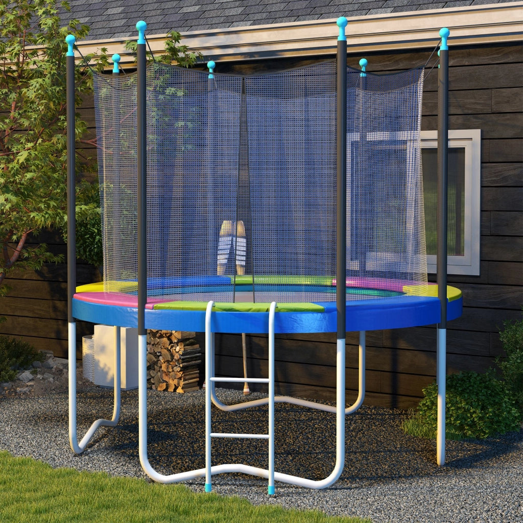 Copertura Tappeto Elastico ?305x30 cm Pieghevole e Portatile, in Plastica, PE e Schiuma, Multicolore