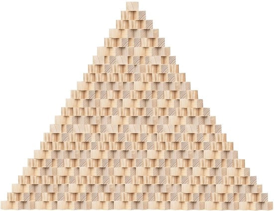 Scatole di Legno 300 Stuks - Blocchi Naturali Non Lavorati - Blocchi di Legno per Attività Educativa - Fai da Te/Hobby - 1 x 1 x 1 cm - Legno di Abete Resinoso