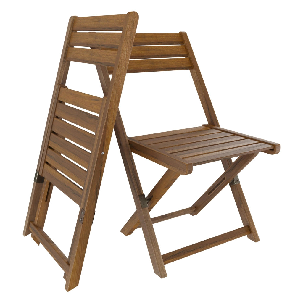 Set Tavolino E 2 Sedie Bistrot In Legno Acacia Portatile Pieghevole Facile Da Chiudere Comodo Trasporto Tavolo Quadrato Esterno Giardino Terrazza Campeggio Picnic Semplice Elegante 74 x 70 x 70 Cm