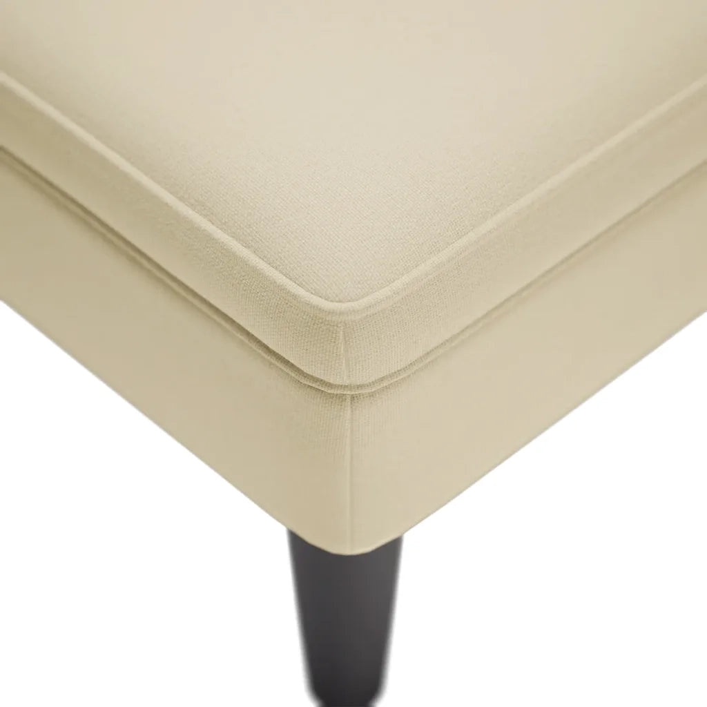 Sdraio con Cuscino e Bracciolo Destro in Tessuto Crema 4009769