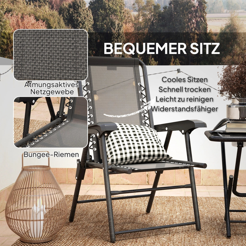 Set Bistrot 3 Pezzi in Acciaio ¨C Minimal ¨C Nero