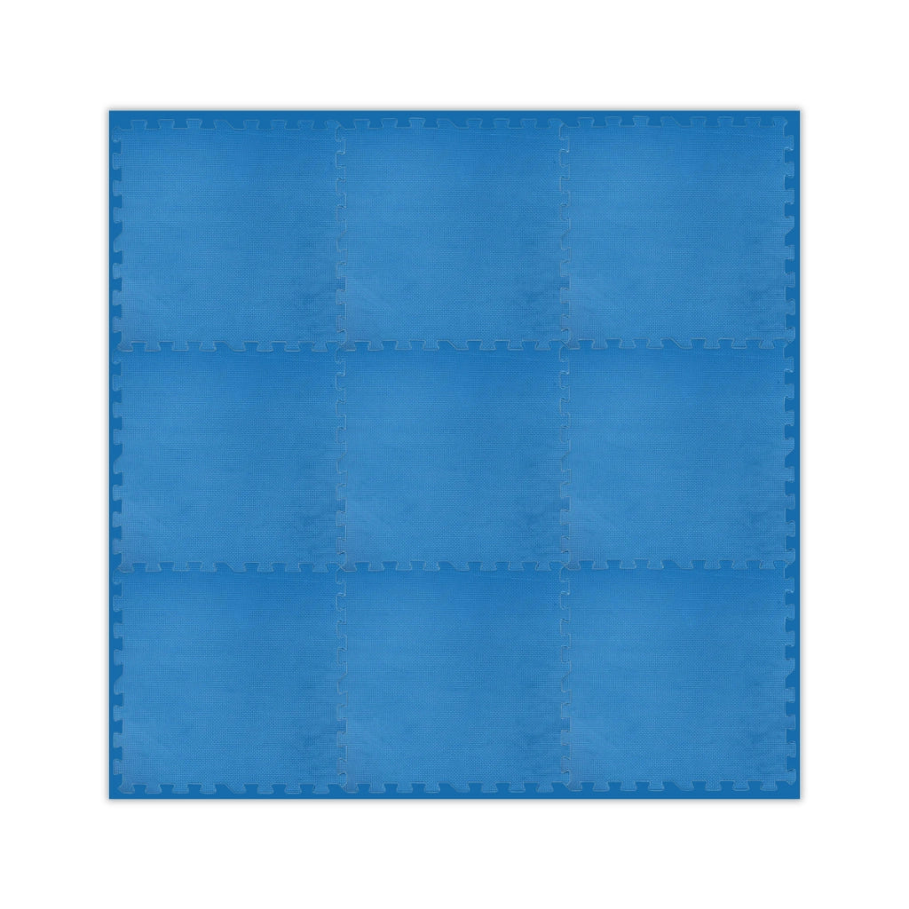 TAPPETINO EVA SOTTO PISCINA 9 PZ PIASTRELLE 50X50 CM SPESSE 3 MM MORBIDE ANTISCIVOLO