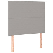 Testiera | Testata Grigio Chiaro 80x5x118/128 cm Tessuto