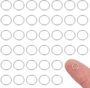 50 pezzi di anelli di chiusura in argento sterling 925 per creare gioielli