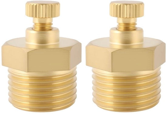 Vitello 1/2" BSP - Miscellanea - 2 Pezzi - Resistenza Corrosiva - Progetto Manuale - Struttura Compatta - Alta Resistenza alla Pressione - Valvola di Scarico Aria