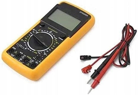 Multimetro Digitale DT9205A – Display LCD Chiaro, Protezione in Gomma | Misurazioni DC/AC, Resistenza, Capacità