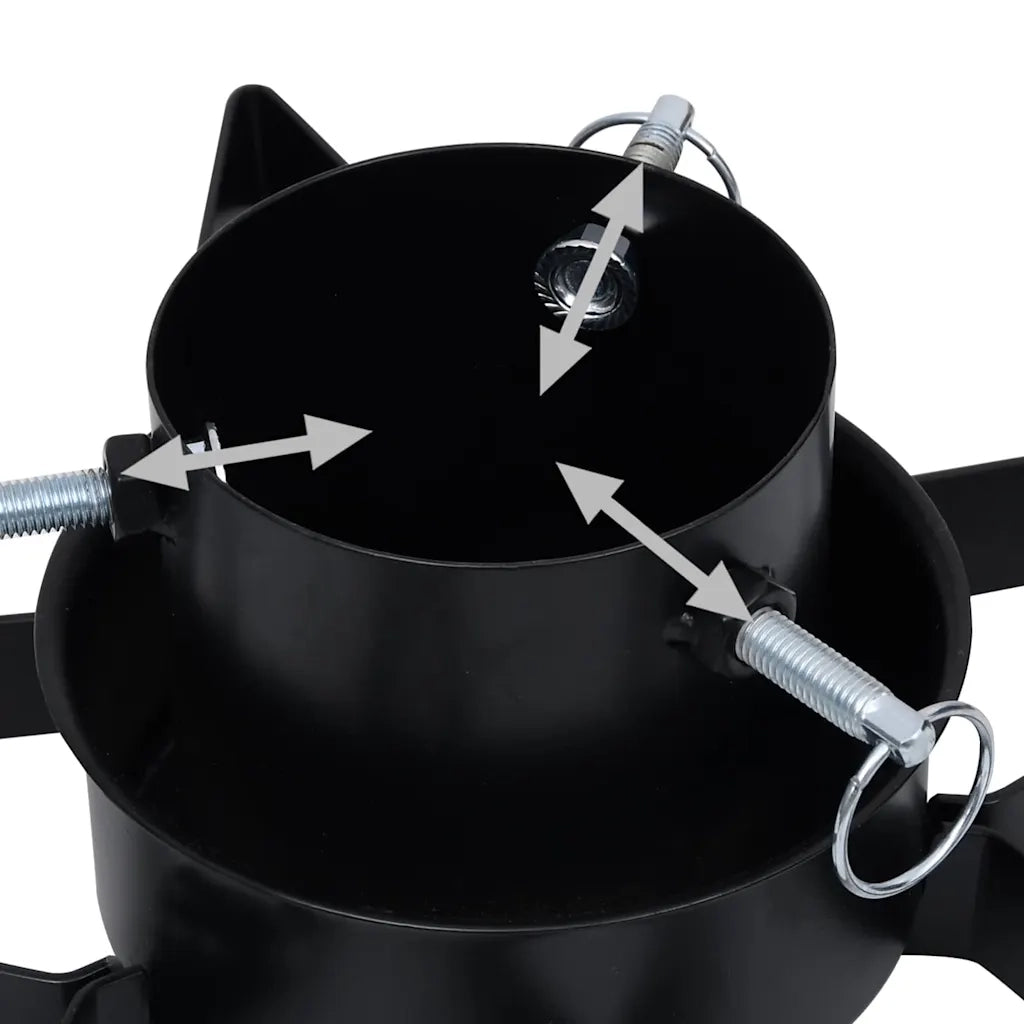 Base per Albero di Natale Nera 47x47x13,5 cm 331315
