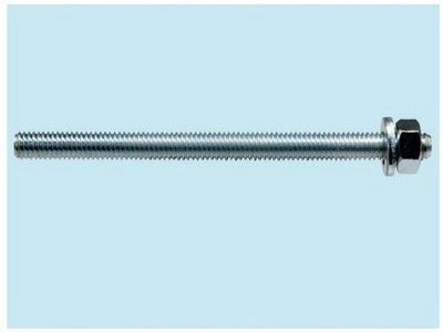 10 PZ BARRE FILETTATE CON DADO E ROSETTA FISCHER FIS A M MISURA M8X110