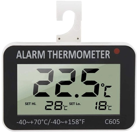 Termometro Digitale per Frigorifero e Congelatore - Display LCD - Misurazioni Precise - Adatto per Frigorifero e Congelatore - Funzione di Allarme - Codice Prodotto: - Modello: - - Resoluzione: - - Alimentazione: - - Dimensioni: - - Peso: - - Garanzia: -