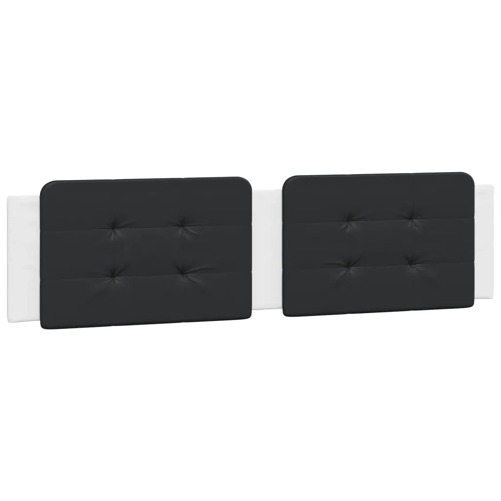 Cuscino Testiera Zadar Nero e Bianco 200 cm in Similpelle 374889