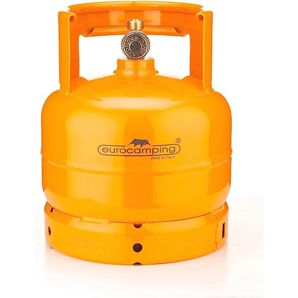 BOMBOLA GAS GPL 2KG CAMPEGGIO VUOTA RICARICABILE FORNELLINO EUROCAMPING