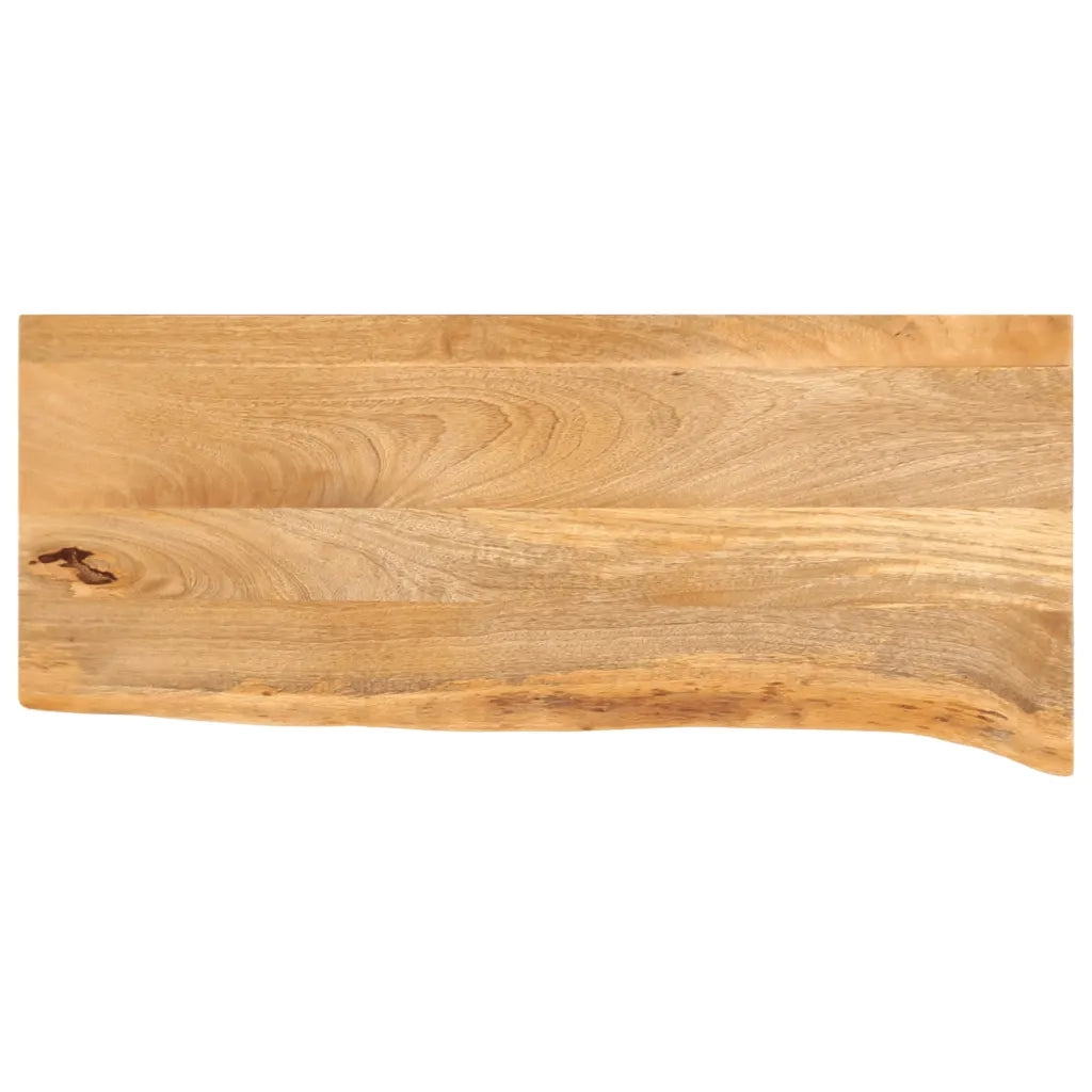 Piano Tavolo Bordi Vivi 70x40x3,8 cm in Legno Massello di Mango 370489