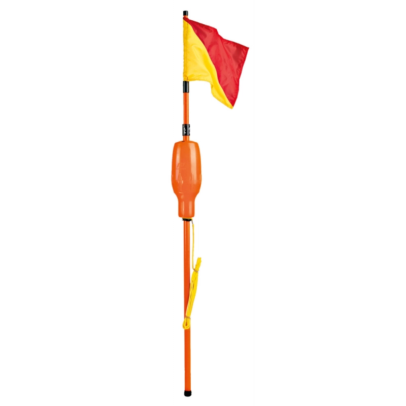 ASTA IOR TELESCOPICA ARANCIO FLAG HOLDING CLAMP