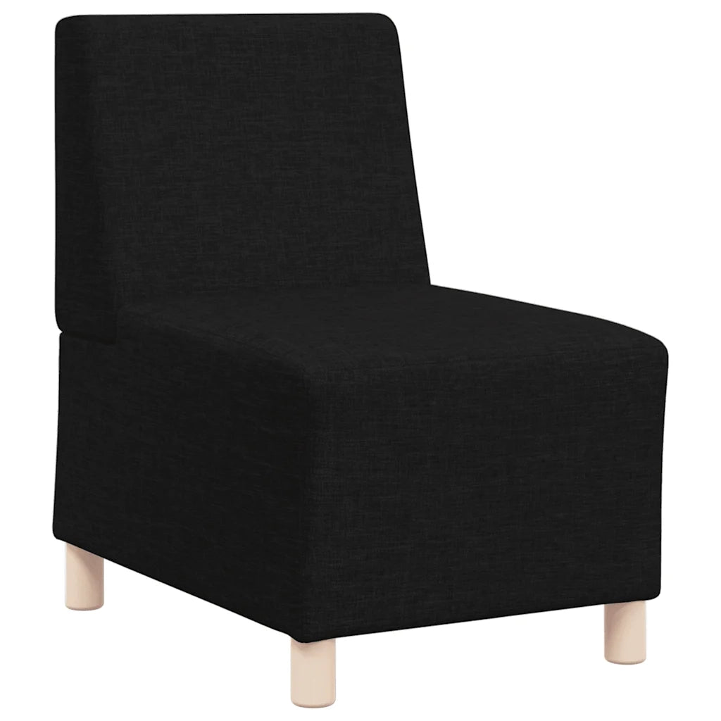 Divano componibile senza braccioli nero 55 cm in tessuto 4108470