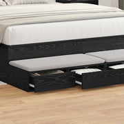 Cassetti per letto Rovere Nero 140 x 36,5 x 16,5 cm 866948