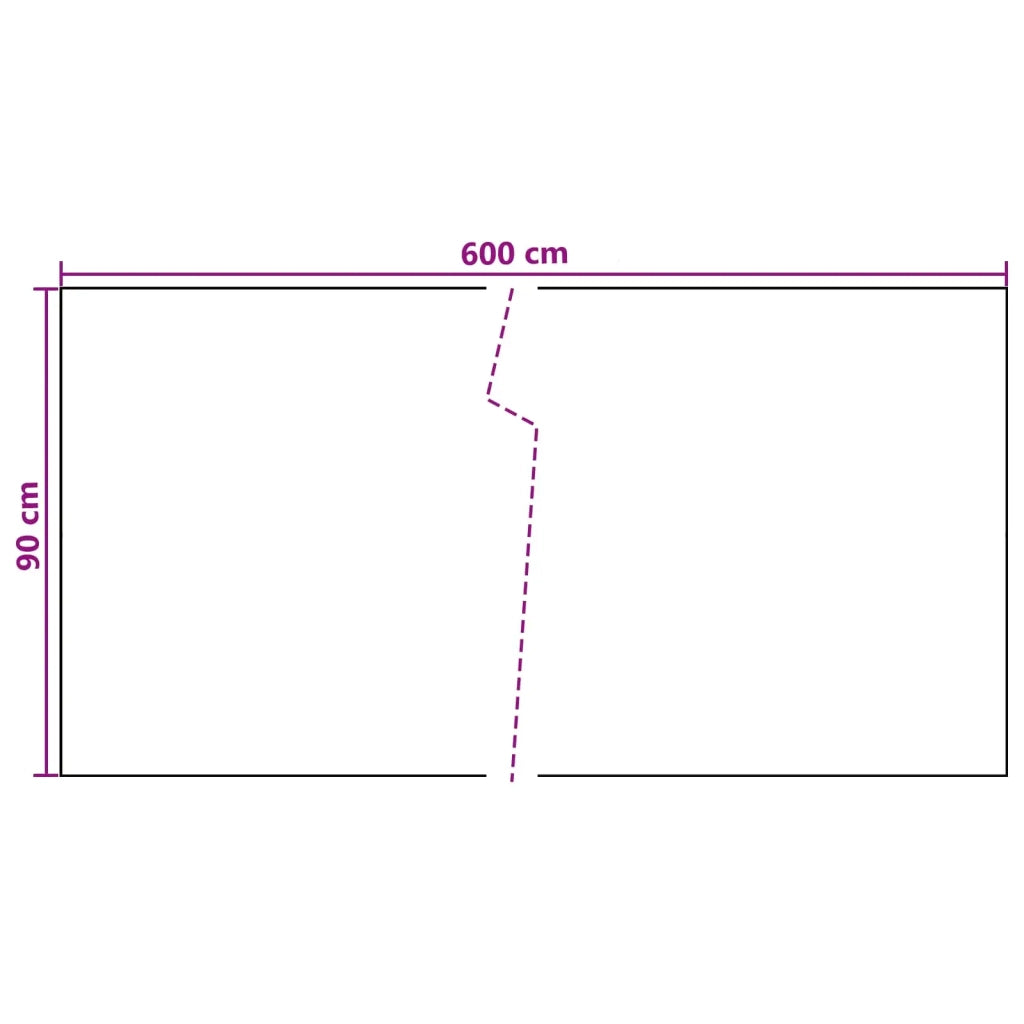 Schermo da balcone | Paravento da Balcone Grigio Scuro 600 x 90 cm polyrattan
