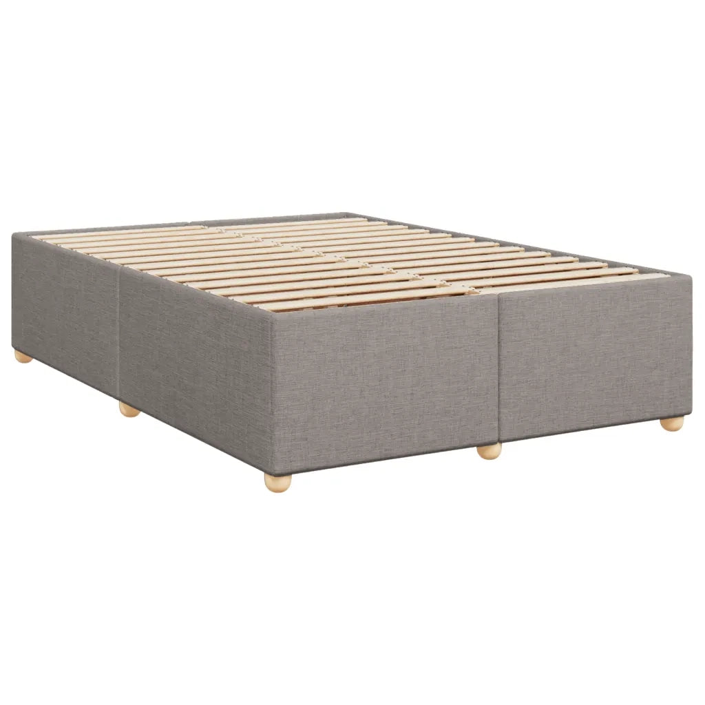 Giroletto a Molle con Materasso Tortora 140x190 cm in Tessuto 3293586