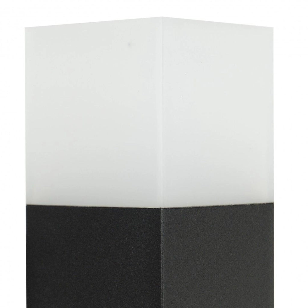 Paletto luce 58cm E27 nero IP44 SU-MA Cube CB-580 esterno