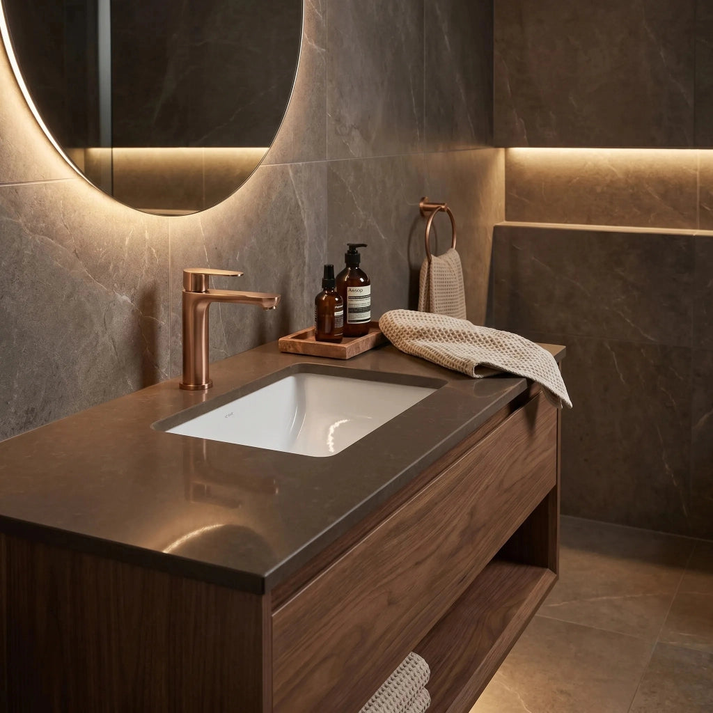 Rubinetto Da Bagno Rea Logan Brush Copper