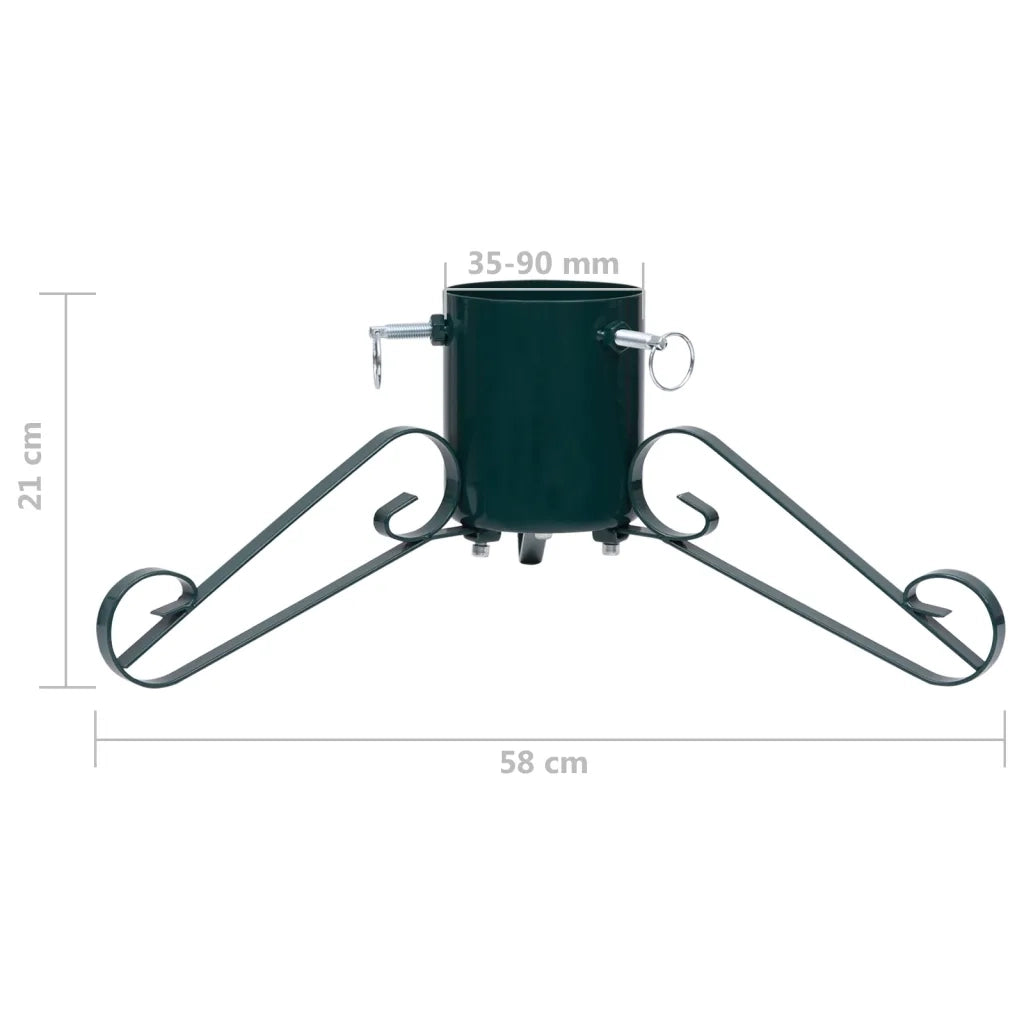 Base per Albero di Natale Verde 58x58x21 cm 331317