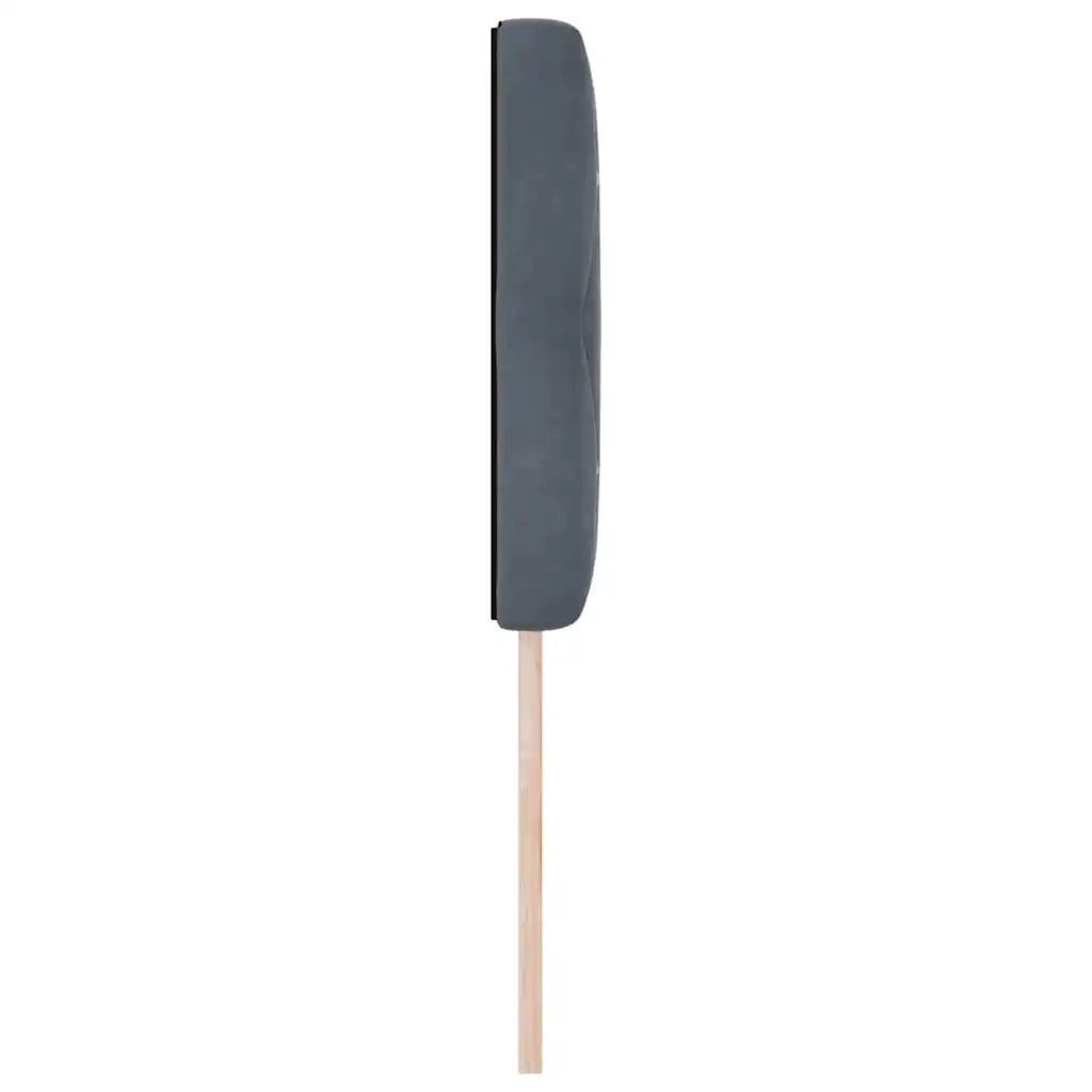 Testiera | Testata Grigio scuro 80 cm Velluto