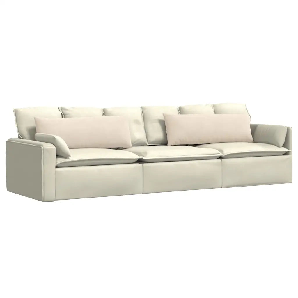 Cuscini da Divano 2 pcs Beige 120 x 40 cm Tessuto 42013816
