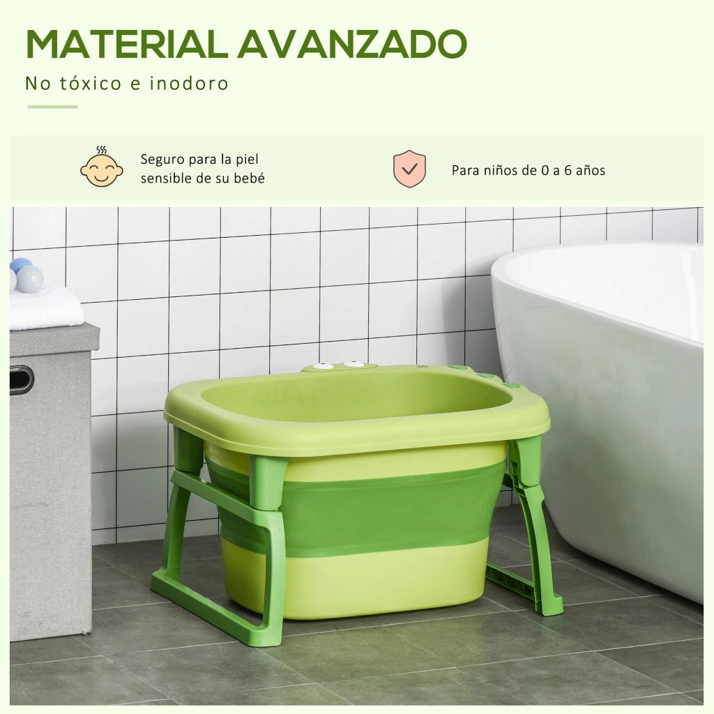 Vasca da bagno pieghevole per bambini ¨C Minimal ¨C 75x55x43 cm verde