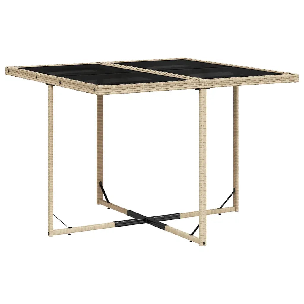 Set Pranzo da Giardino 5 pz con Cuscini Beige Misto Polyrattan 3211080
