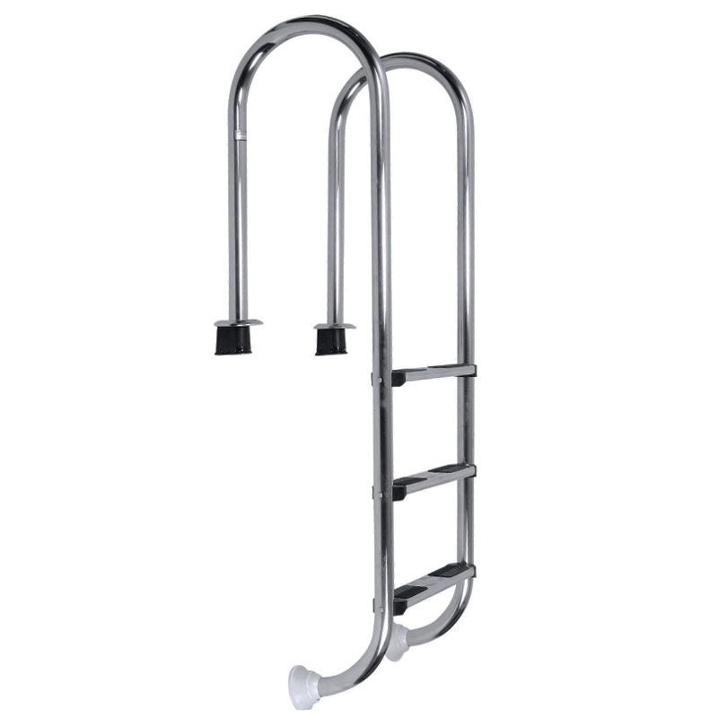 Scaletta per piscina interrata MURO in acciaio Inox 304 - Scaletta Per Piscina Interrata Muro In Acciaio Inox 304 4 Gradini, Per Piscine Con Altezza Minima 1,30 M Altezza: 3 gradini