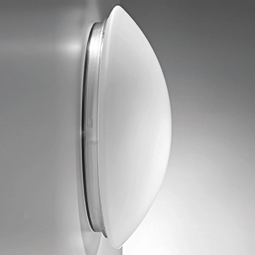 Bis ip44 parete/soffitto ø.400x130mm. sensor 16,0w led 3000k-ip44-trasp.,vetro b.co