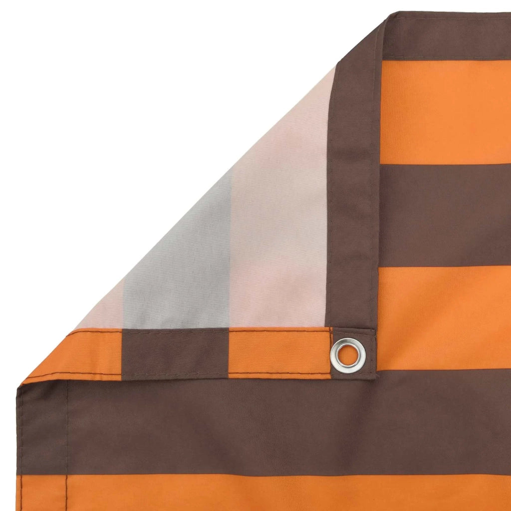 Schermo da balcone | Paravento da Balcone Arancione e Marrone 110 x 800 cm