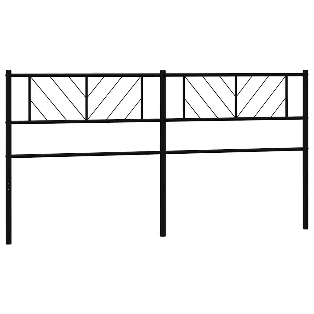 Testiera di Ricambio in Metallo Nero 180 cm 372215